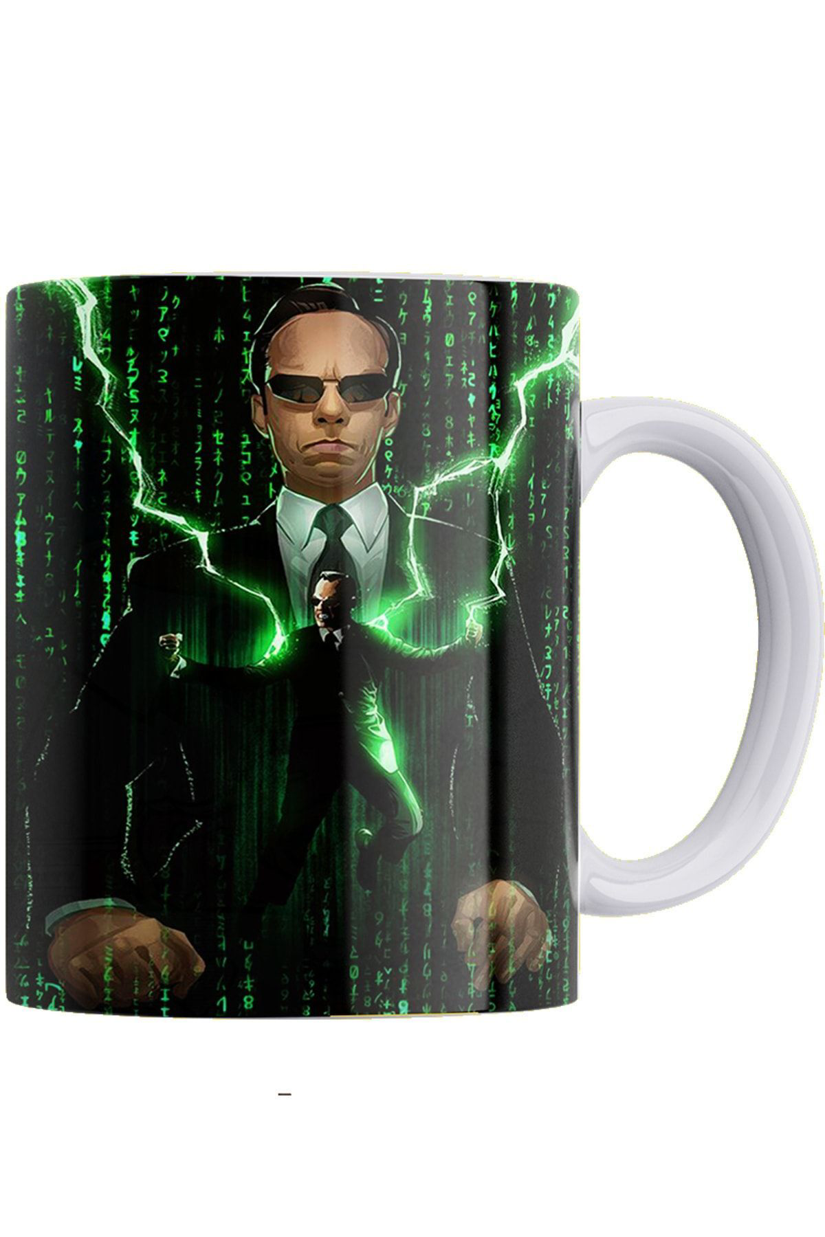 Remonz The Matrix Ajan Smith Baskılı %100 Porselen Kupa