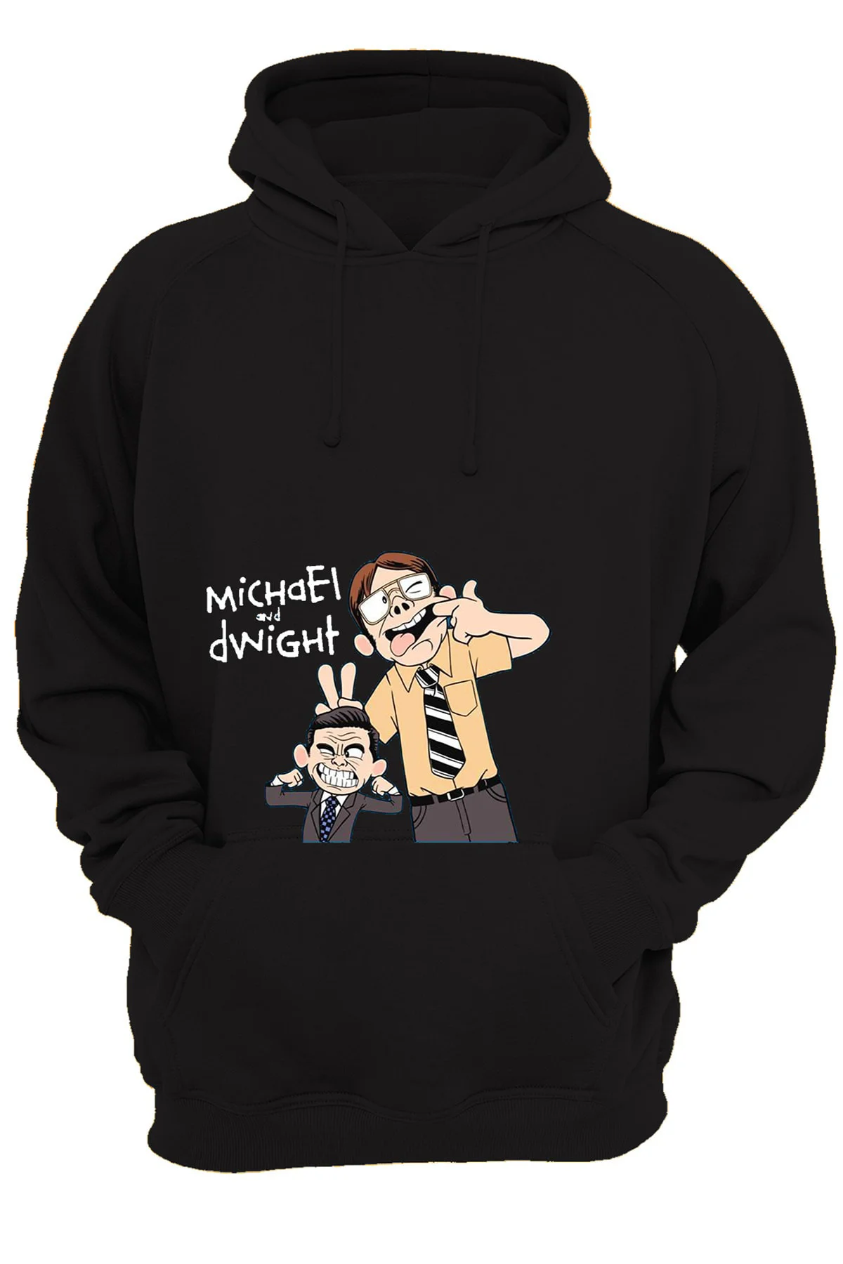 The Office Ön Baskılı, %100 Pamuk, 3 Ipl. Şardonlu, Içi Polar, Çok Kalın Hoodie
