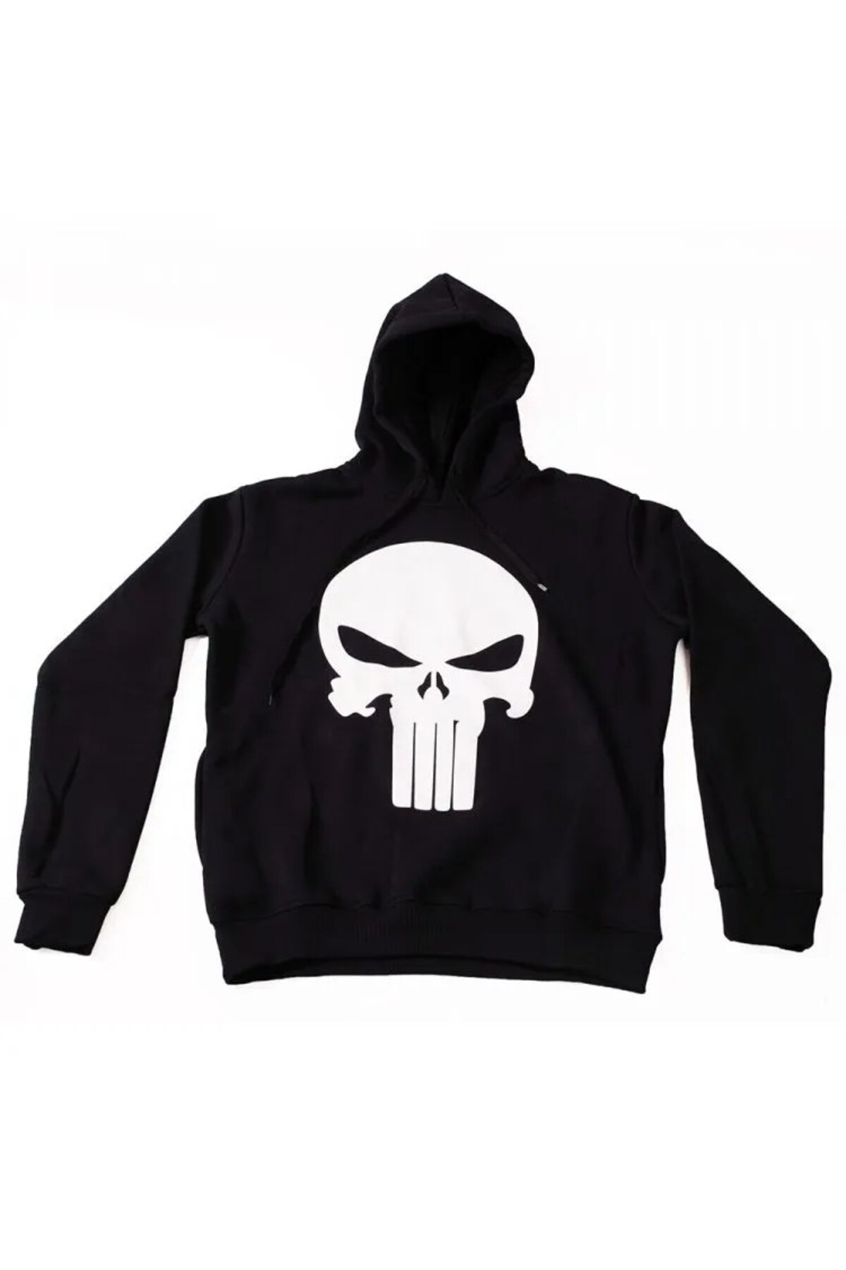 The Punisher Kapüşonlu Sweatshirt Hoodie Siyah
