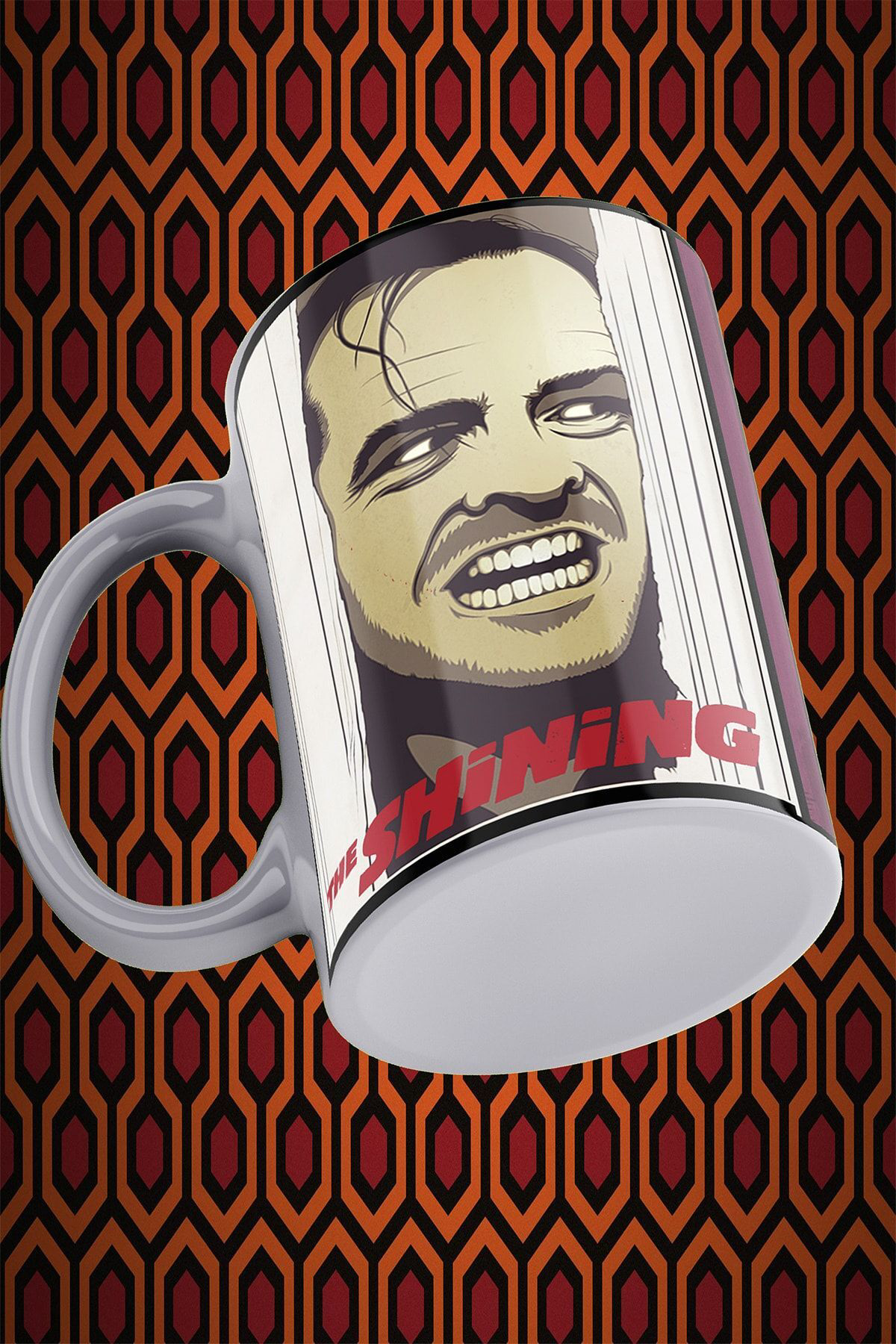 Remonz The Shining Üç Tarafı Baskılı Porselen Kupa