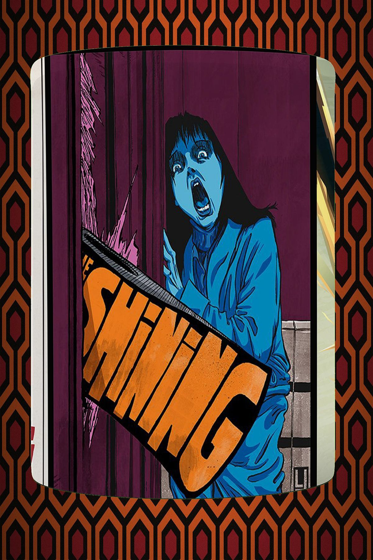 Remonz The Shining Üç Tarafı Baskılı Porselen Kupa