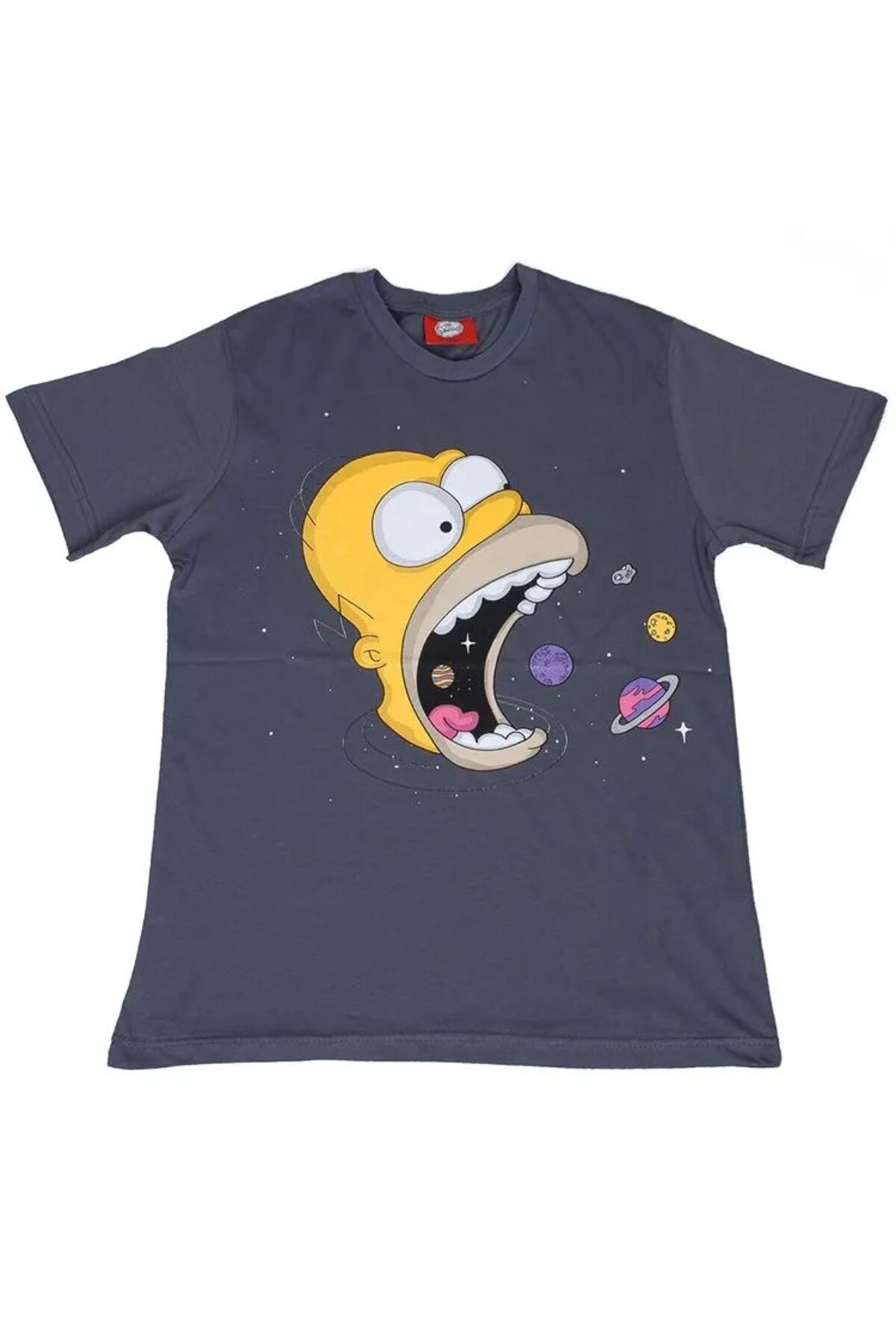 The Simpsons Homer Cosmos Tişört Gri