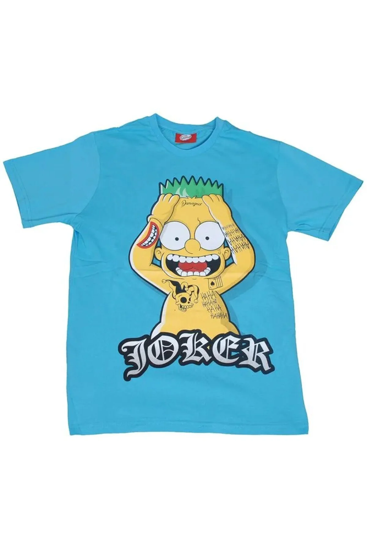 The Simpsons Joker Bart Tişört Mavi