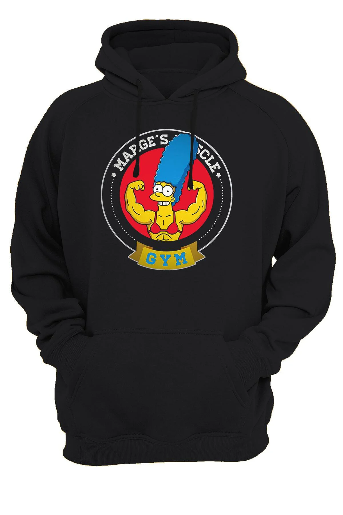 The Simpsons Margaret Gym Baskılı Fermuarsız Kapüşonlu Sweatshirt Hoodie
