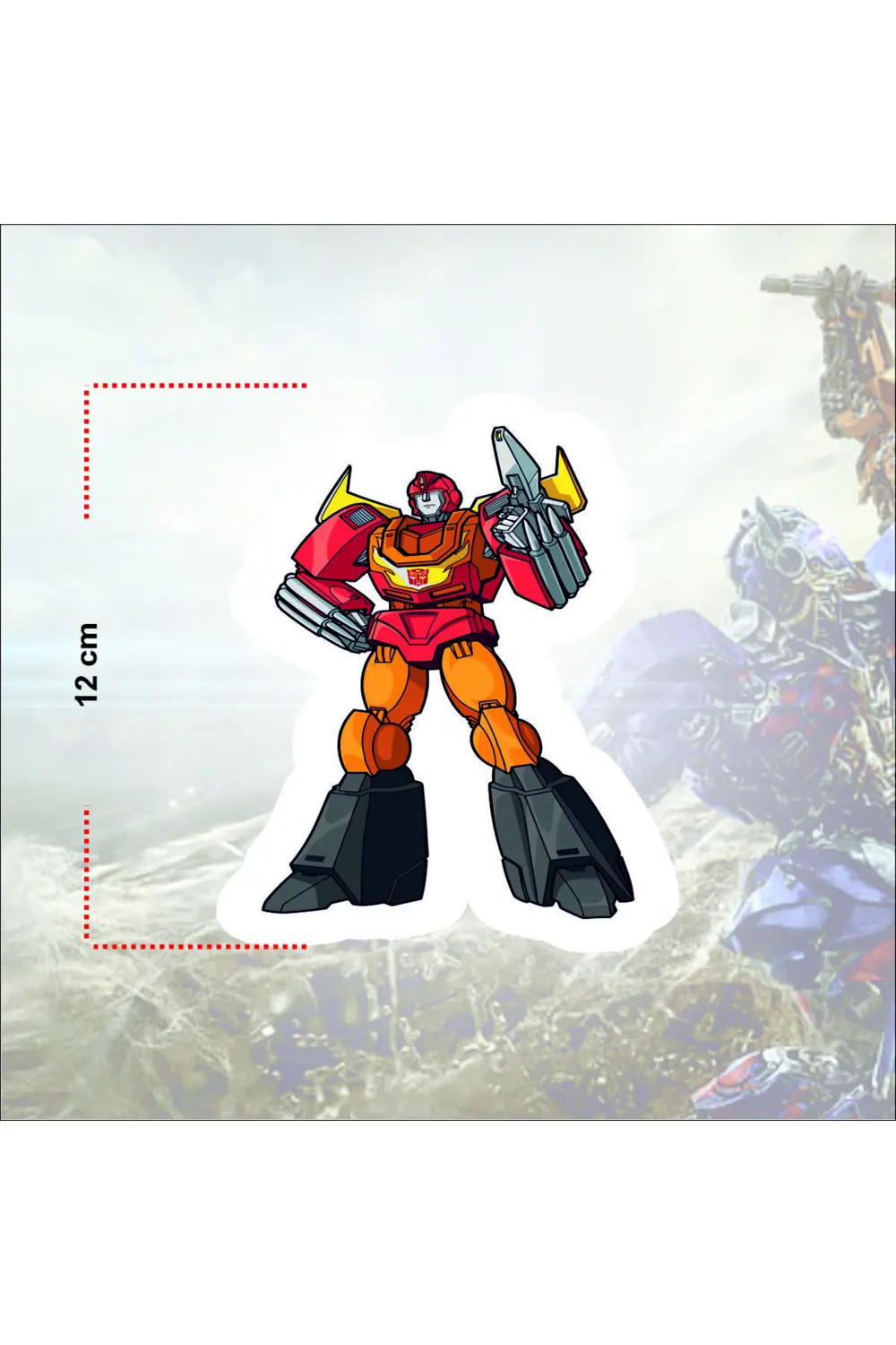 The Transformers Sticker Paketi (14 Adet) - 12 cm Yüksekliğinde