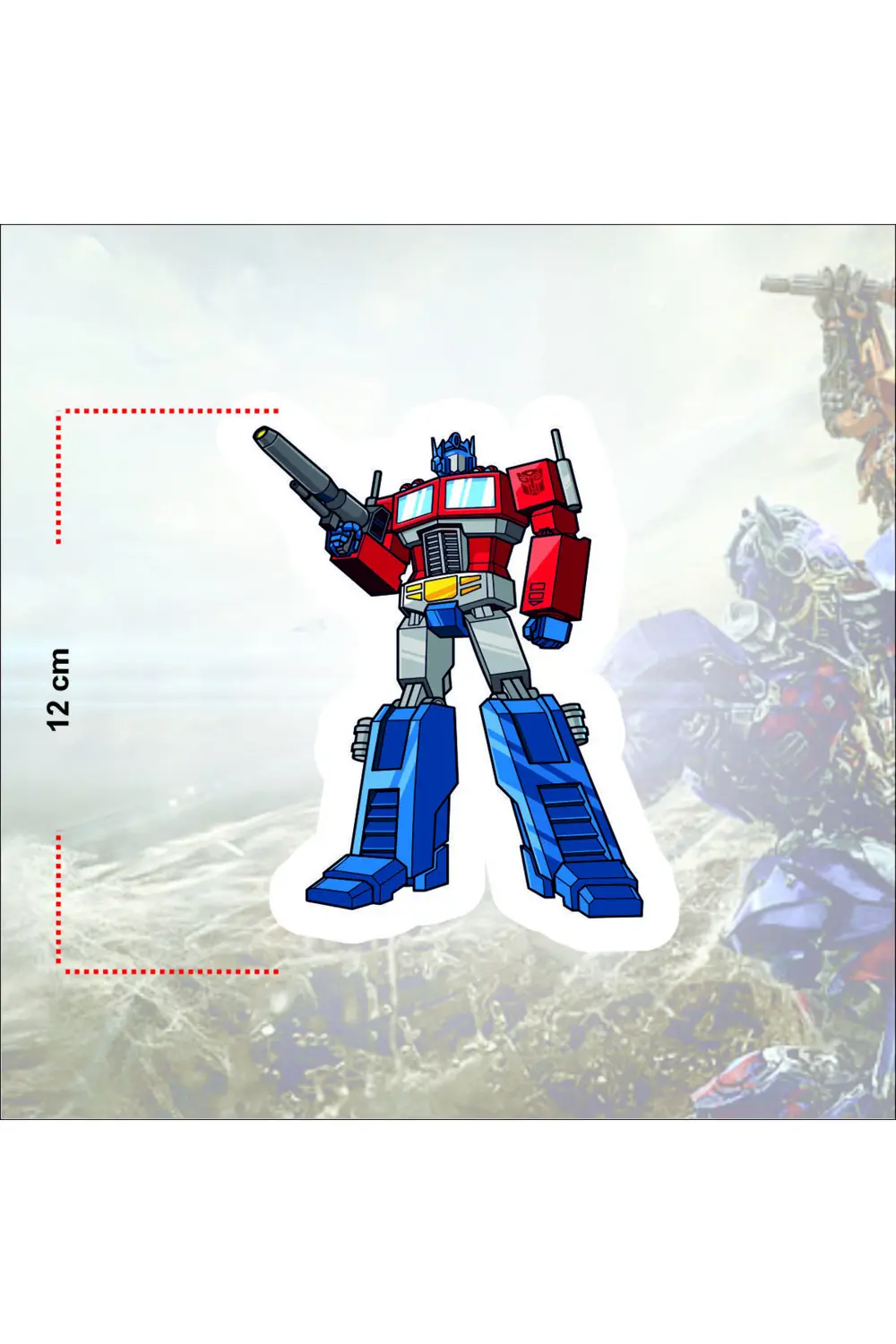 The Transformers Sticker Paketi (14 Adet) - 12 cm Yüksekliğinde