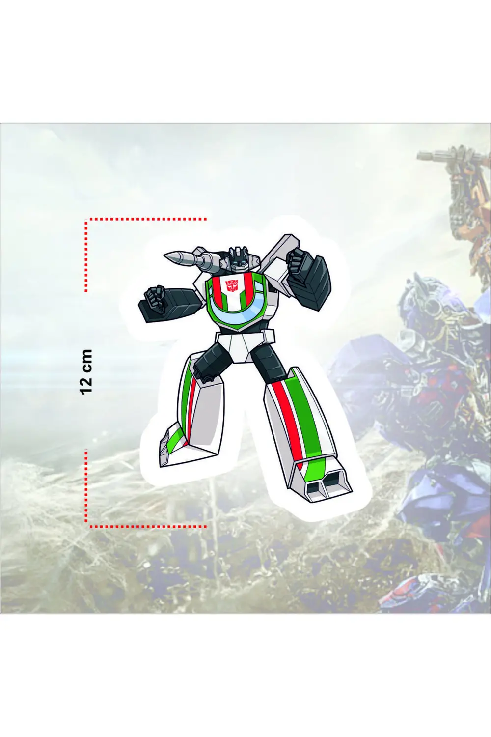 The Transformers Sticker Paketi (14 Adet) - 12 cm Yüksekliğinde