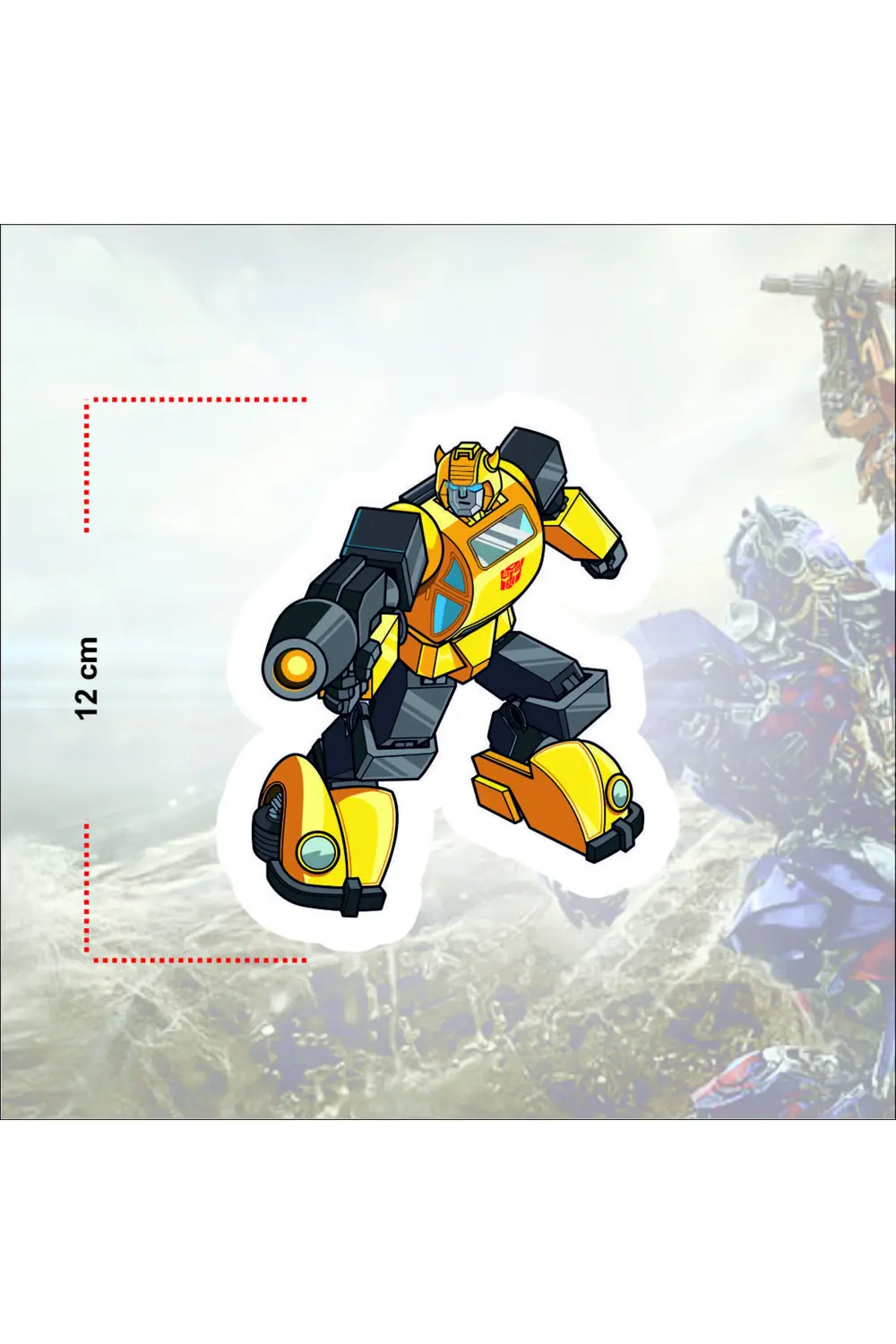 The Transformers Sticker Paketi (14 Adet) - 12 cm Yüksekliğinde