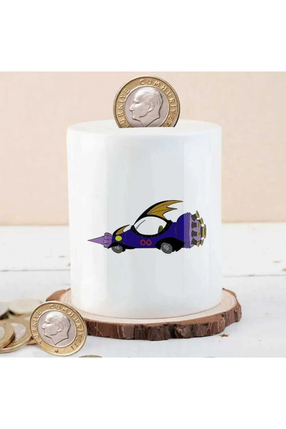 The Wacky Races Roket Araba Para Birikim Kumbarası-wr008