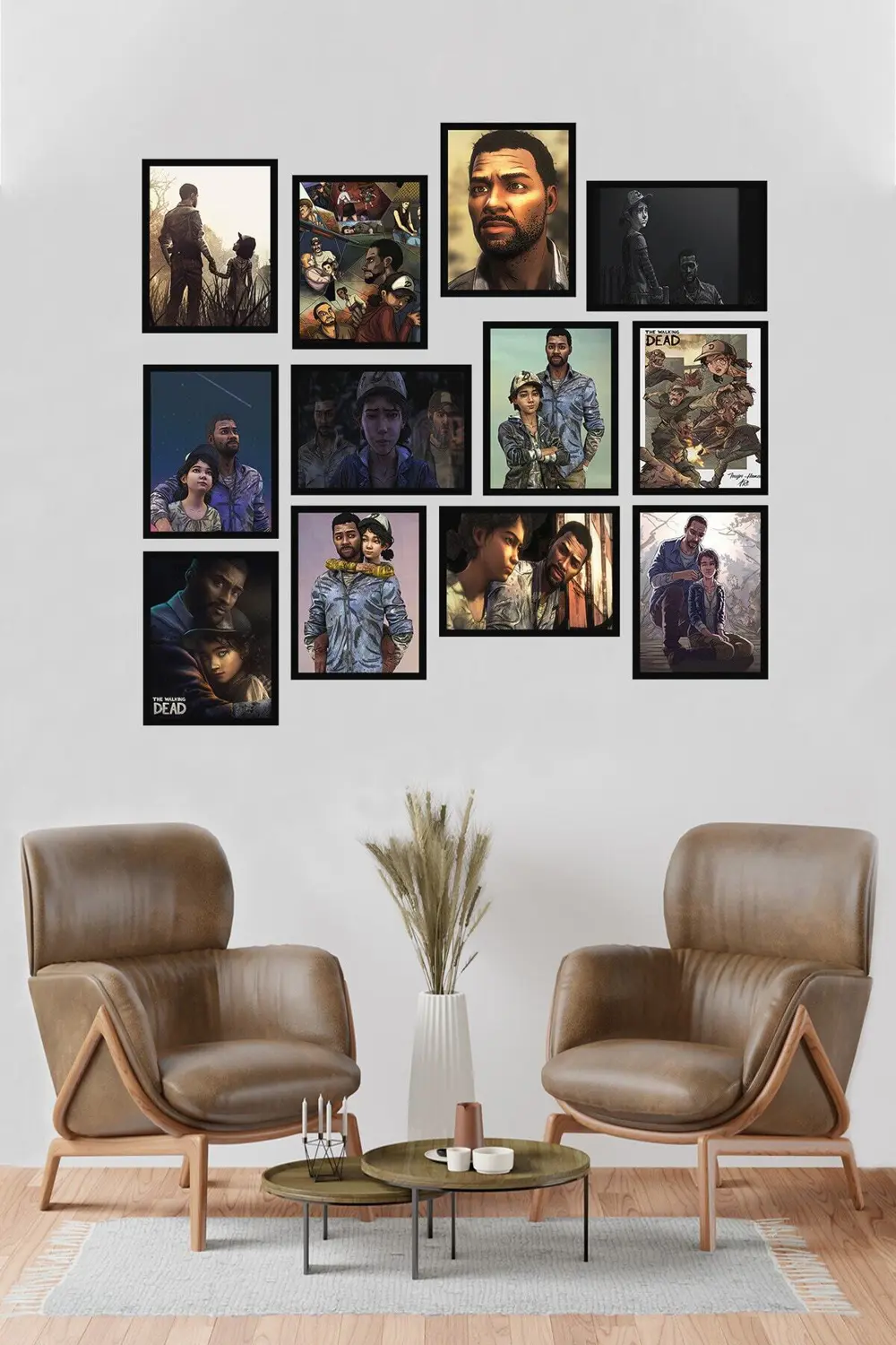 The Walking Dead (lee And Clementine) 12 Parça Mdf Tablo Arf292