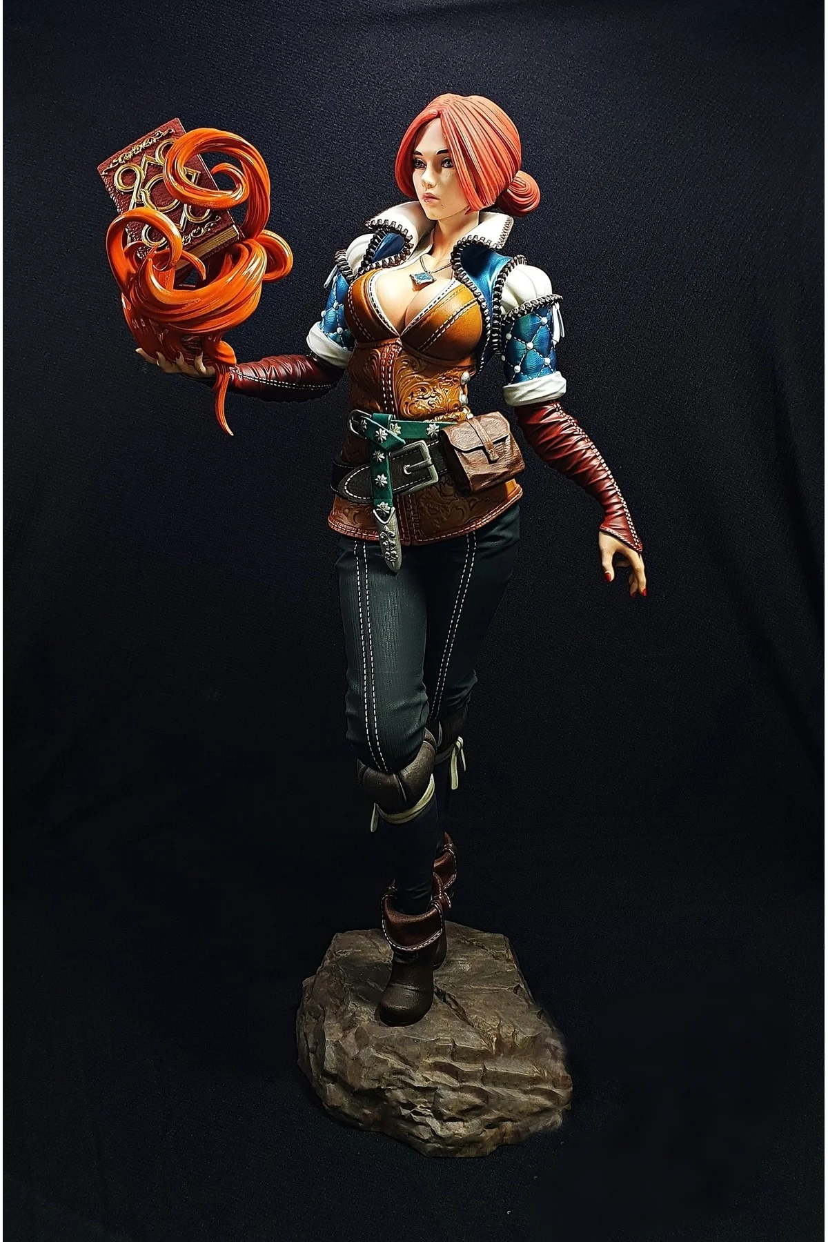 The Witcher Triss Merigold Figür Witcher Korkusuz Merigold Figür 25CM Büyük Boy