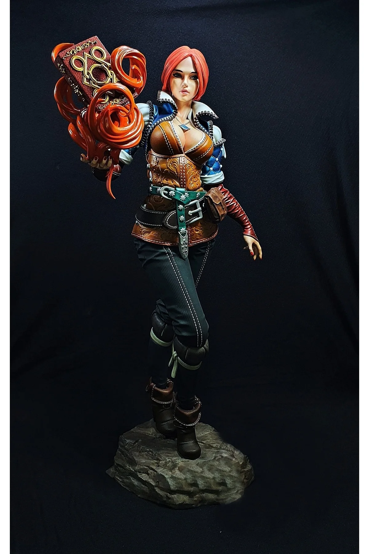 The Witcher Triss Merigold Figür Witcher Korkusuz Merigold Figür 25CM Büyük Boy