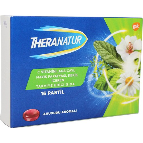Theranatur Ahududu Aromalı Pastil 16lı