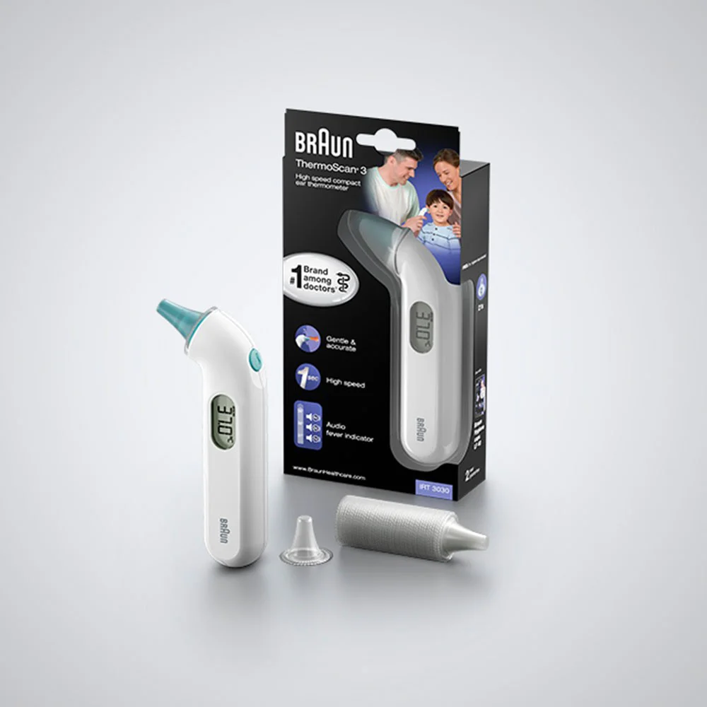 Thermoscan 3 IRT3030 ile Uyumlu Kulaktan Ateş Ölçer - 1 Saniyede Hassas Ölçüm