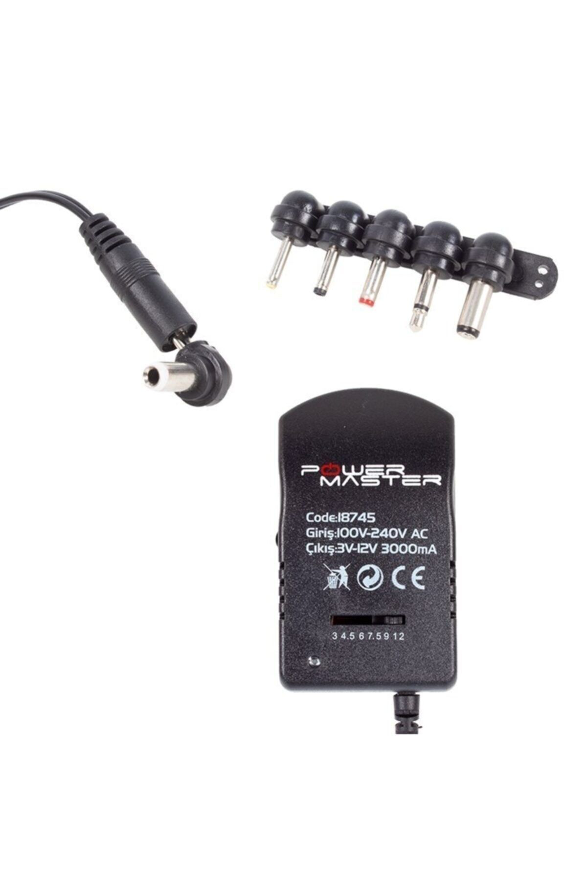 thestorex 3-12 Volt 3 Amper Çok Uçlu Ayarlı Kademeli Adaptör gextr 657515