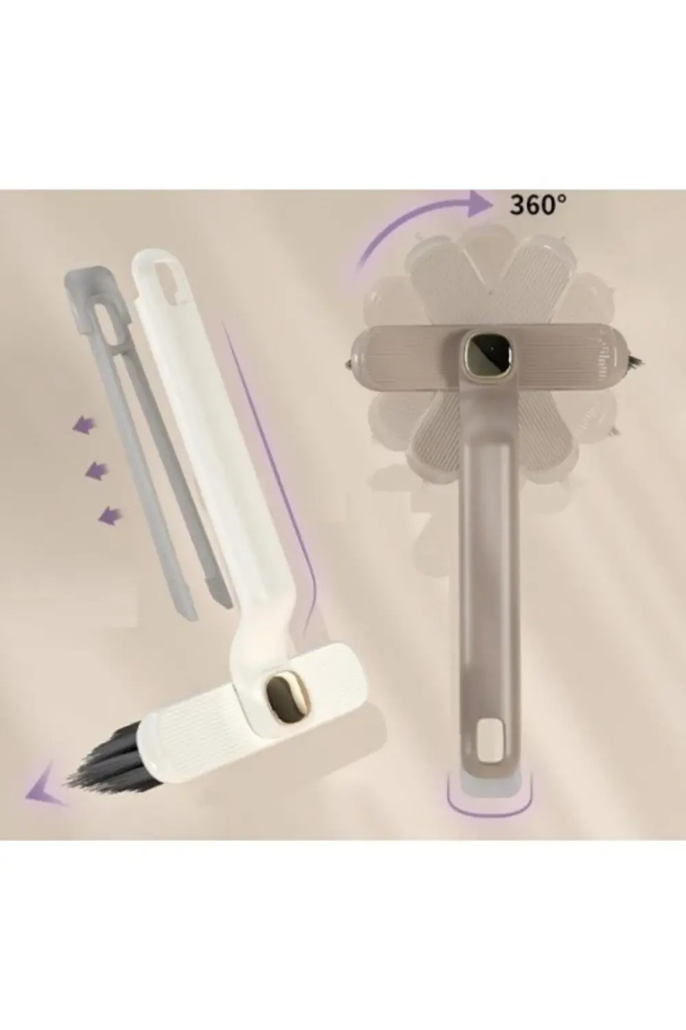 THEWAN döner başlıklı temizlik fırçası cımbızlı