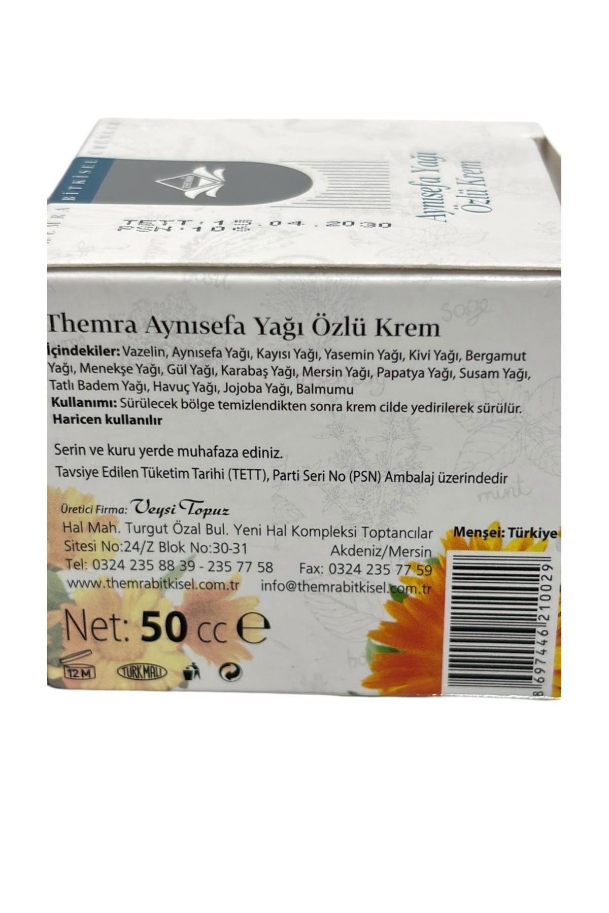 Thémra Aynısefa Yağı Özlü Kremi 50ml Aynı Safa Aynı Sefa Doğal