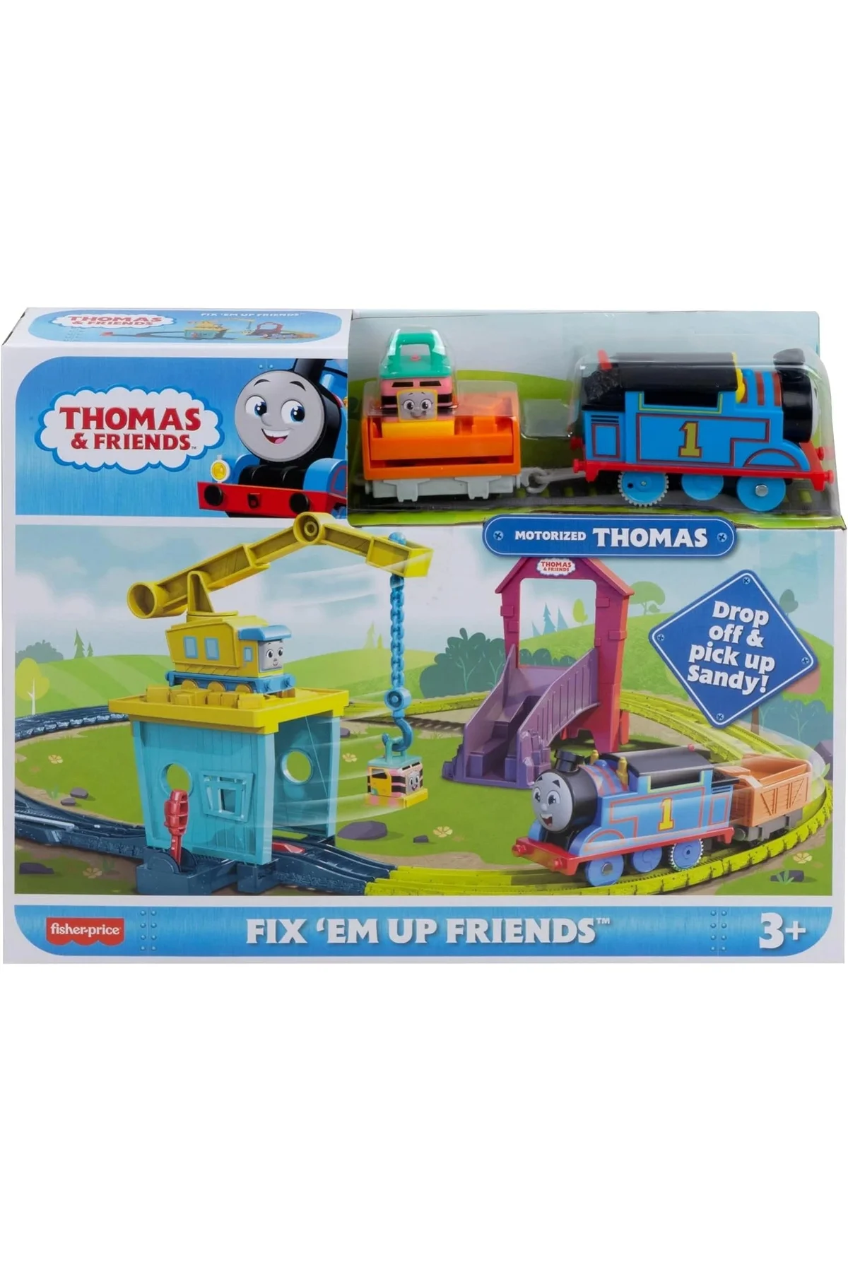 Thomas & Friends Fisher-Price Thomas ve Arkadaşları™ Carly ve Sandy Oyun Seti, motorlu tren HDY58