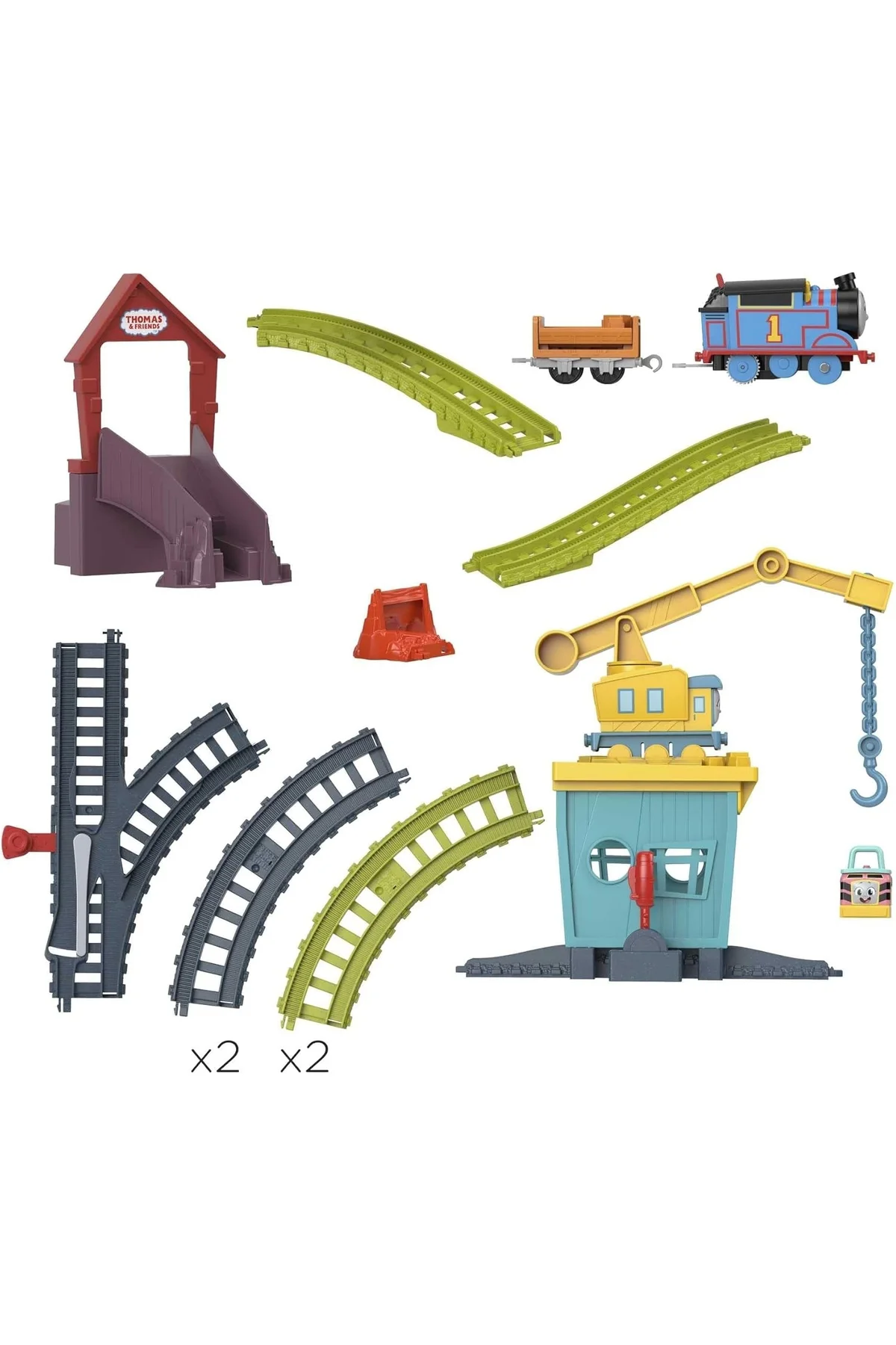 Thomas & Friends Fisher-Price Thomas ve Arkadaşları™ Carly ve Sandy Oyun Seti, motorlu tren HDY58