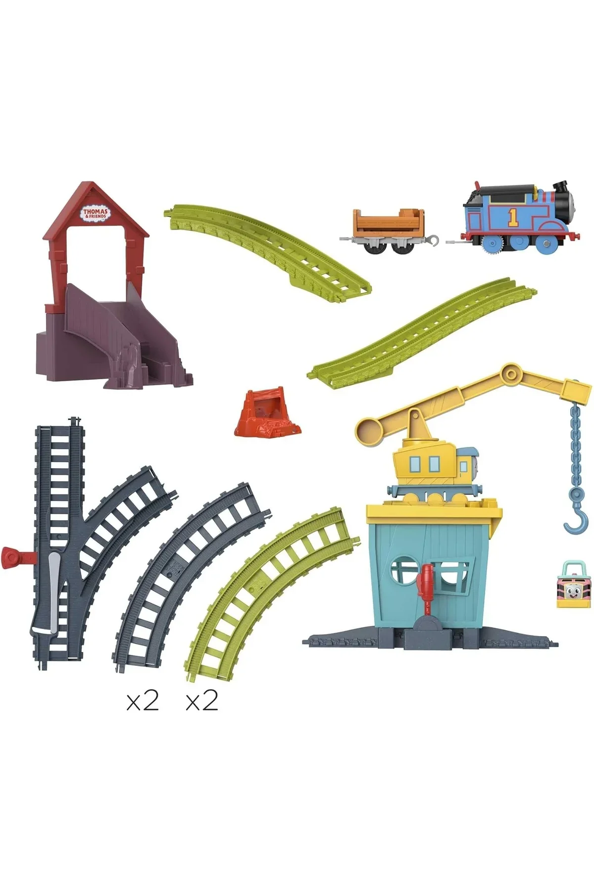 Thomas & Friends Fisher-Price Thomas ve Arkadaşları™ Carly ve Sandy Oyun Seti, motorlu tren HDY58 - Görsel 5