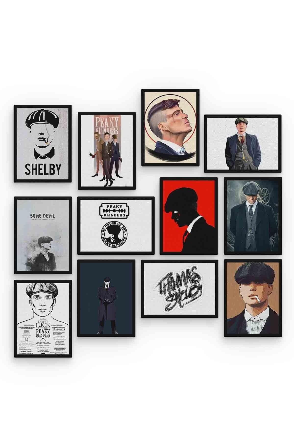 Thomas Shelby 12 Parça Mdf (ahşap) Tablo Ofis Boyu 