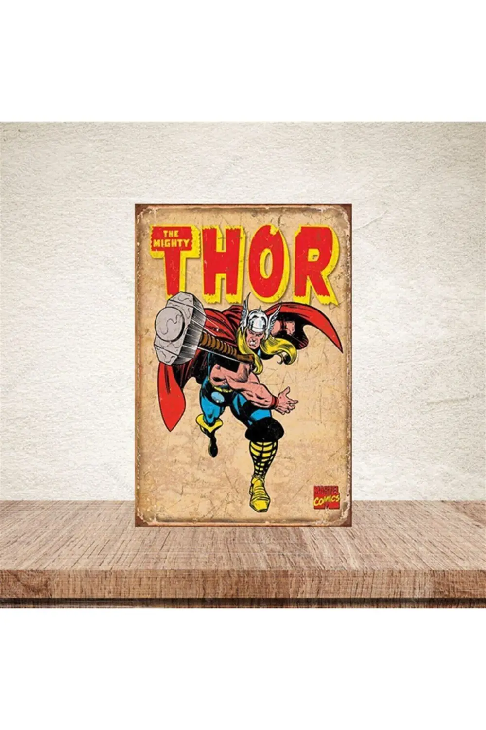 Thor 20-30 cm Retro Ahşap Poster