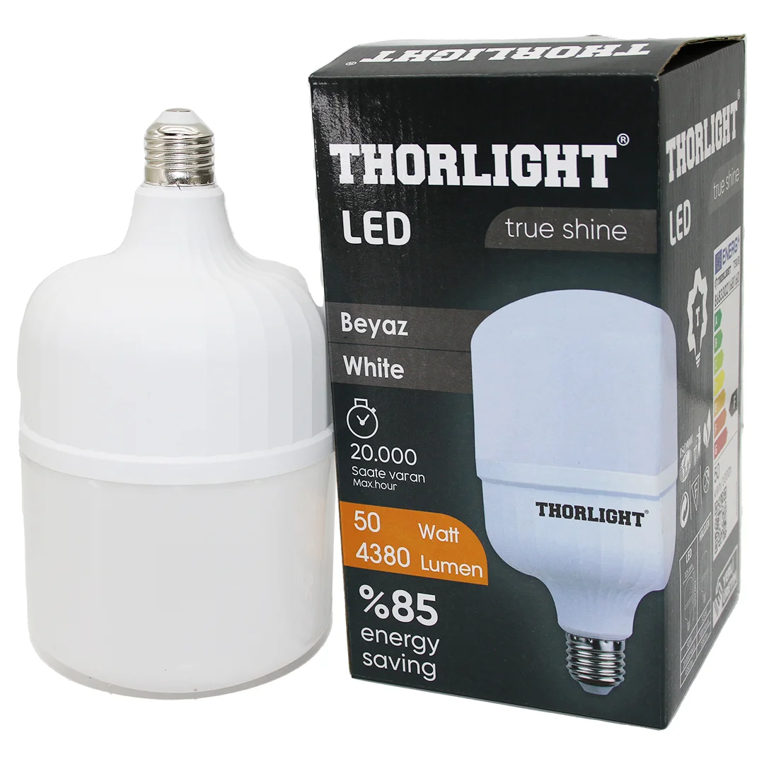 Thorlıght 50W E27 Torch T-shape Beyaz Led Ampul T-50B Thorlıght 50W E27 Torch T-shape Beyaz Led Ampul T-50B