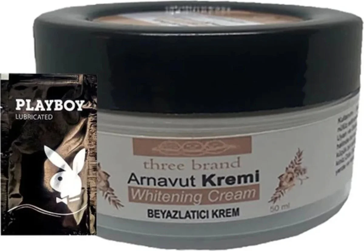 Three Brand Arnavut Kremi Whitening Cream Bölgesel Kremi 50 ml + 1 Hediye Jel