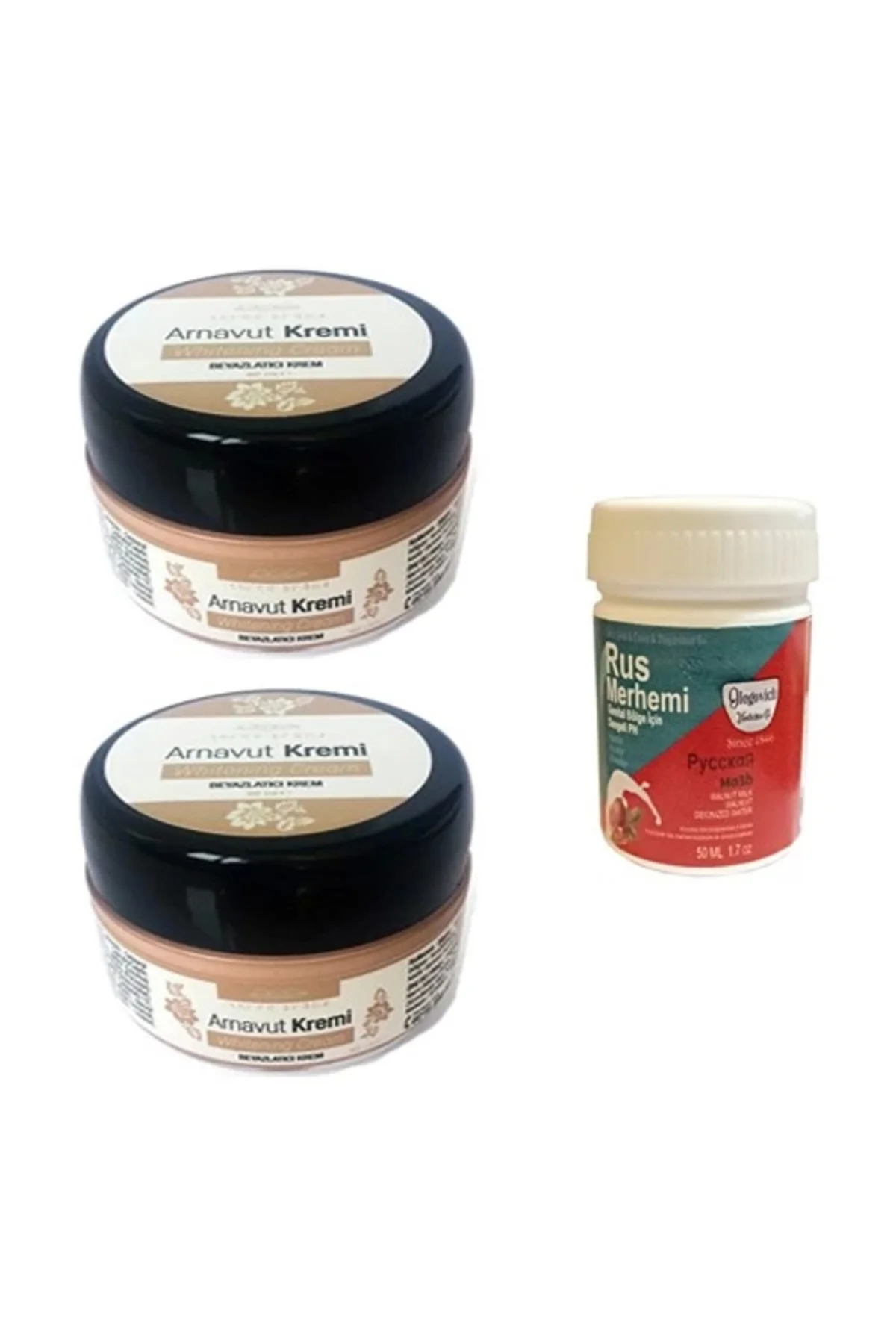 Three Brand Arnavut Kremi 2 Adet + Rus Merhemi 50 ml — Eklemlerde Ağrı ve Sertlik İçin Doğal Çözüm