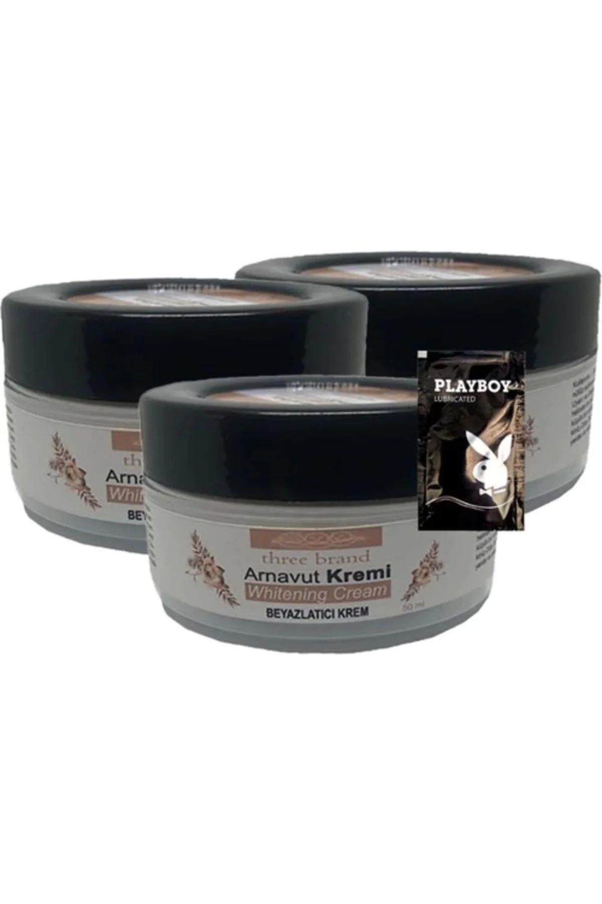 Three Brand ile Uyumlu Arnavut Kremi - Bölgesel Aklık Kremi 50 ml + 1 Hediye Jel