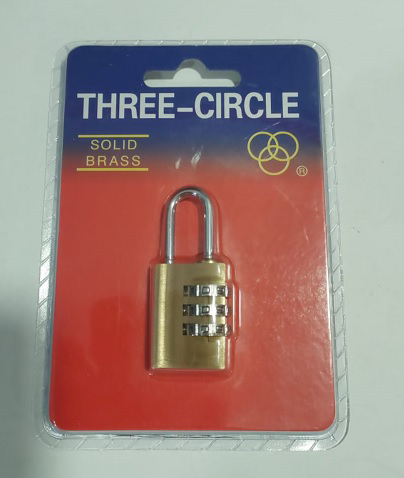 Three Cırcle 3 Basmaklı Şifreli Asma Kilit 20 Mm
