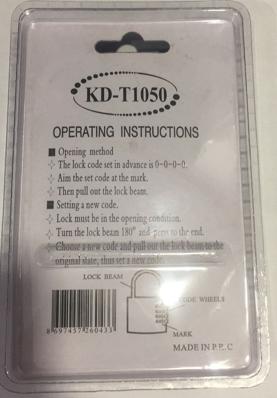 Three Cırcle 4 Basmaklı Şifreli Asma Kilit 50 Mm