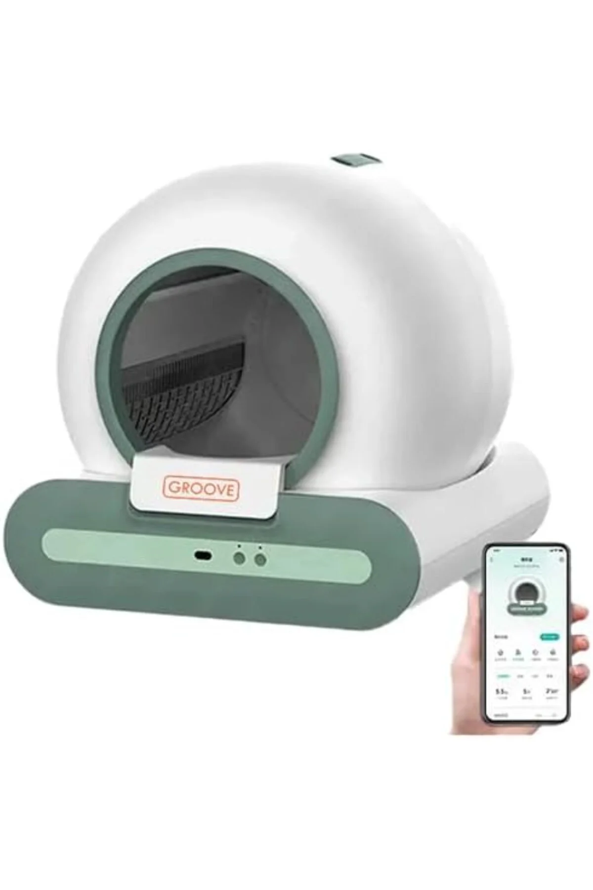 Ti+ Wi-Fi Akıllı Kedi Tuvaleti, 65L Kapasite, 9L Çöp Torbası, 1-8