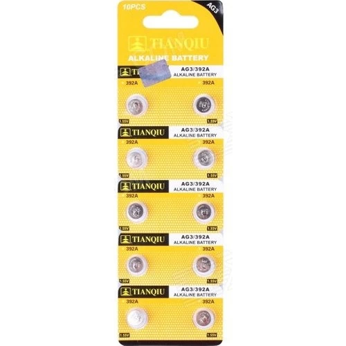 Byntr Tıanqıu Ag3 Lr41/392 Alkalin 10'Lu Düğme Pil