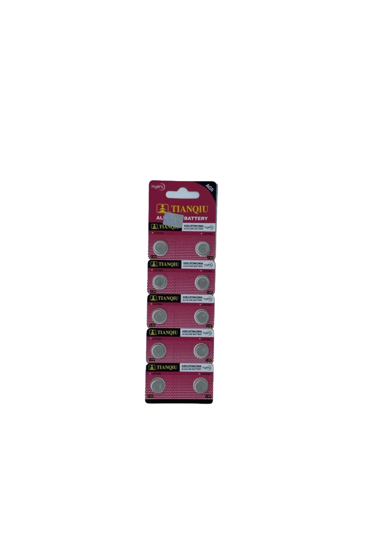 Tıanqıu Ag5 Lr754/393 Alkalin 10'Lu Düğme Pil Tıanqıu Ag5 Lr754/393 Alkalin 10'Lu Düğme Pil