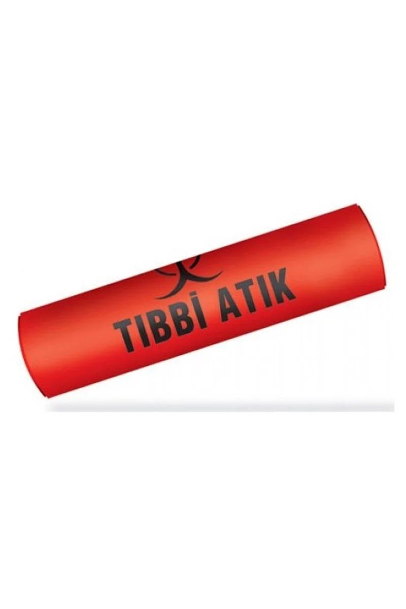 Tıbbi Atık Torbası 55x60 cm 300gr - Kırmızı Siyah Baskılı 10'lu Rulo Fiyatı, Yorumları ve Özellikleri