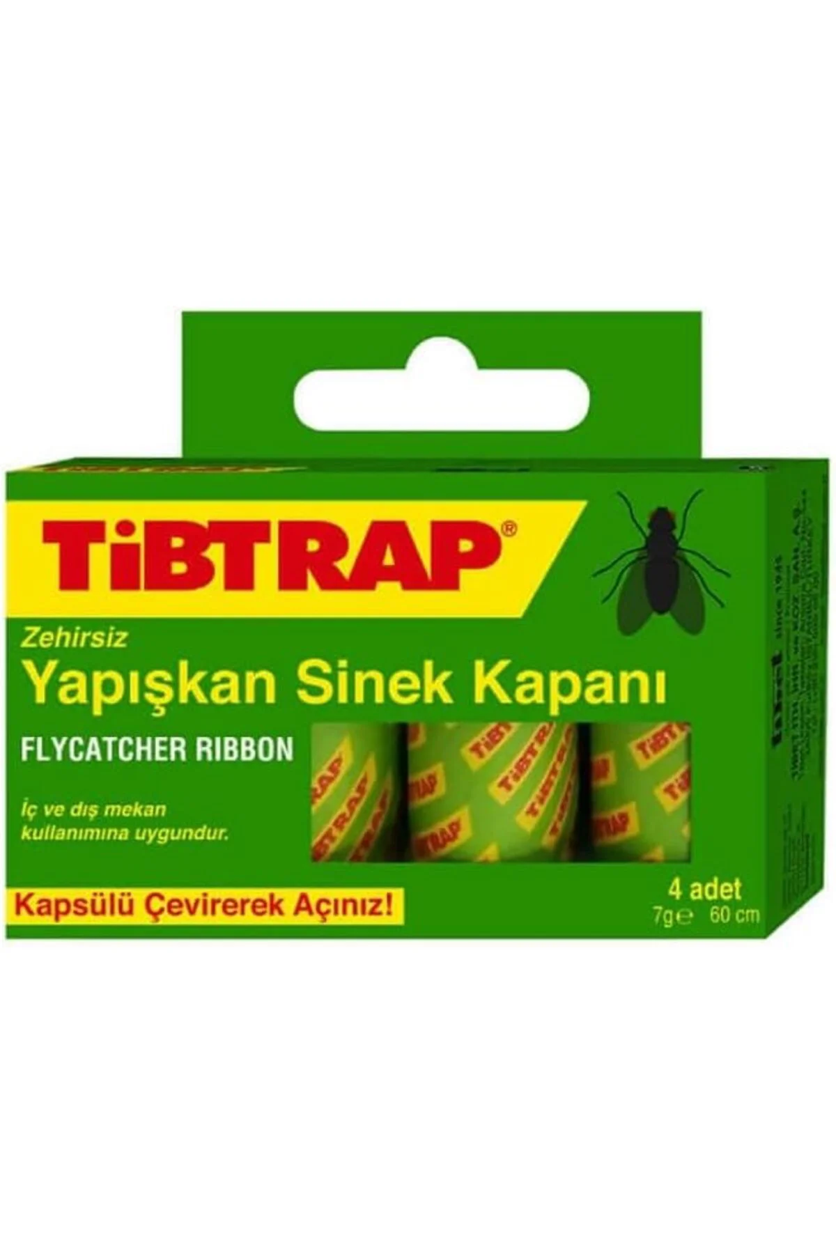 Tibtrap Yapışkan Karasinek Tuzağı Sinek Bandı 1 Paket, Yapışkan S