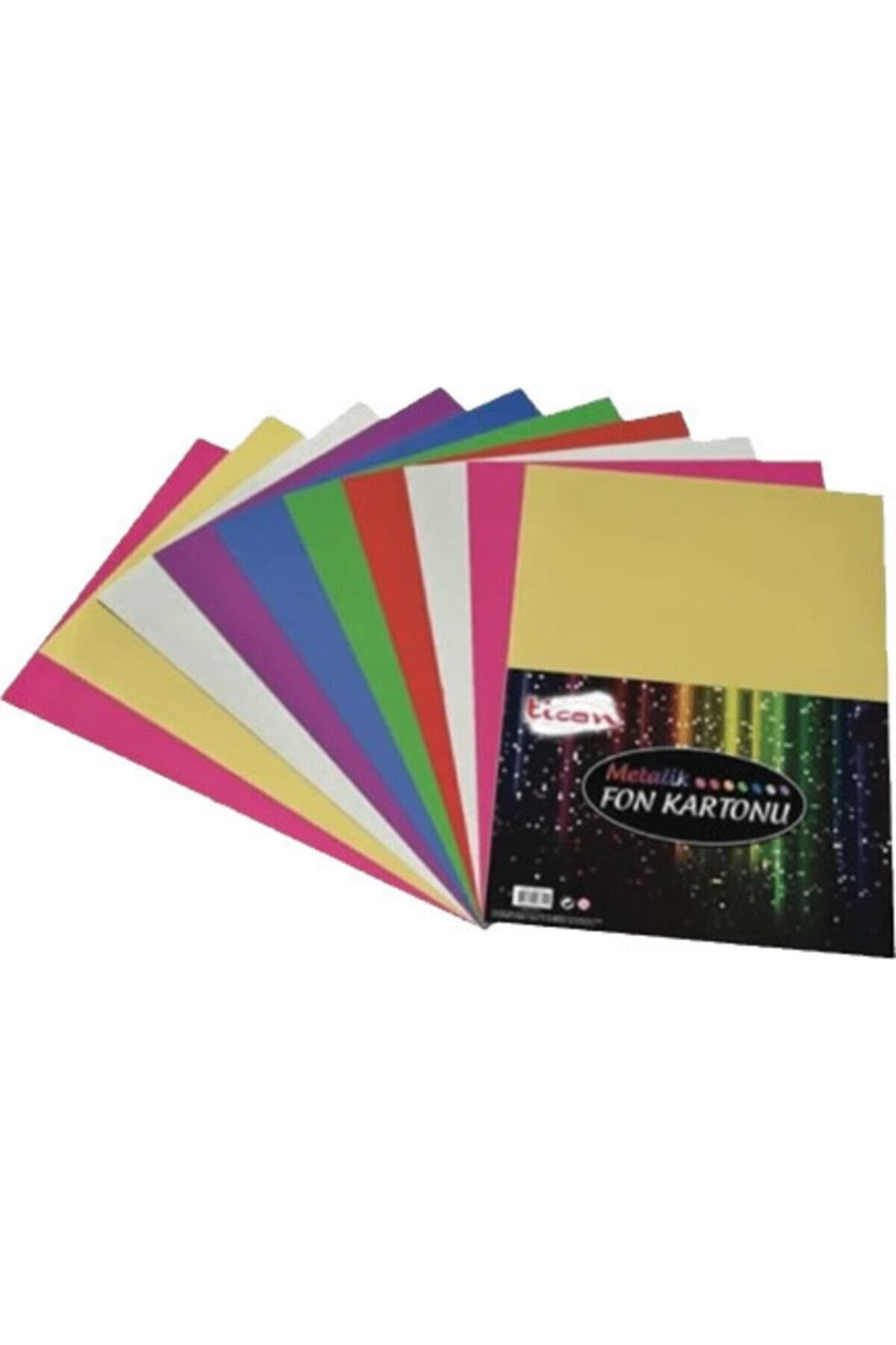 Ticon Tıcon 25X35 10 Lu Karışık Fon Kartonu Metalik