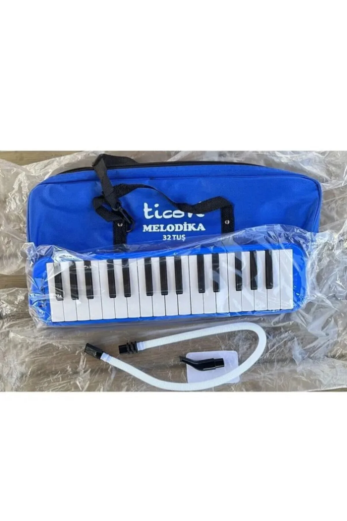 TİCON Melodika 32 Tuşlu Çantalı Mavi Renk