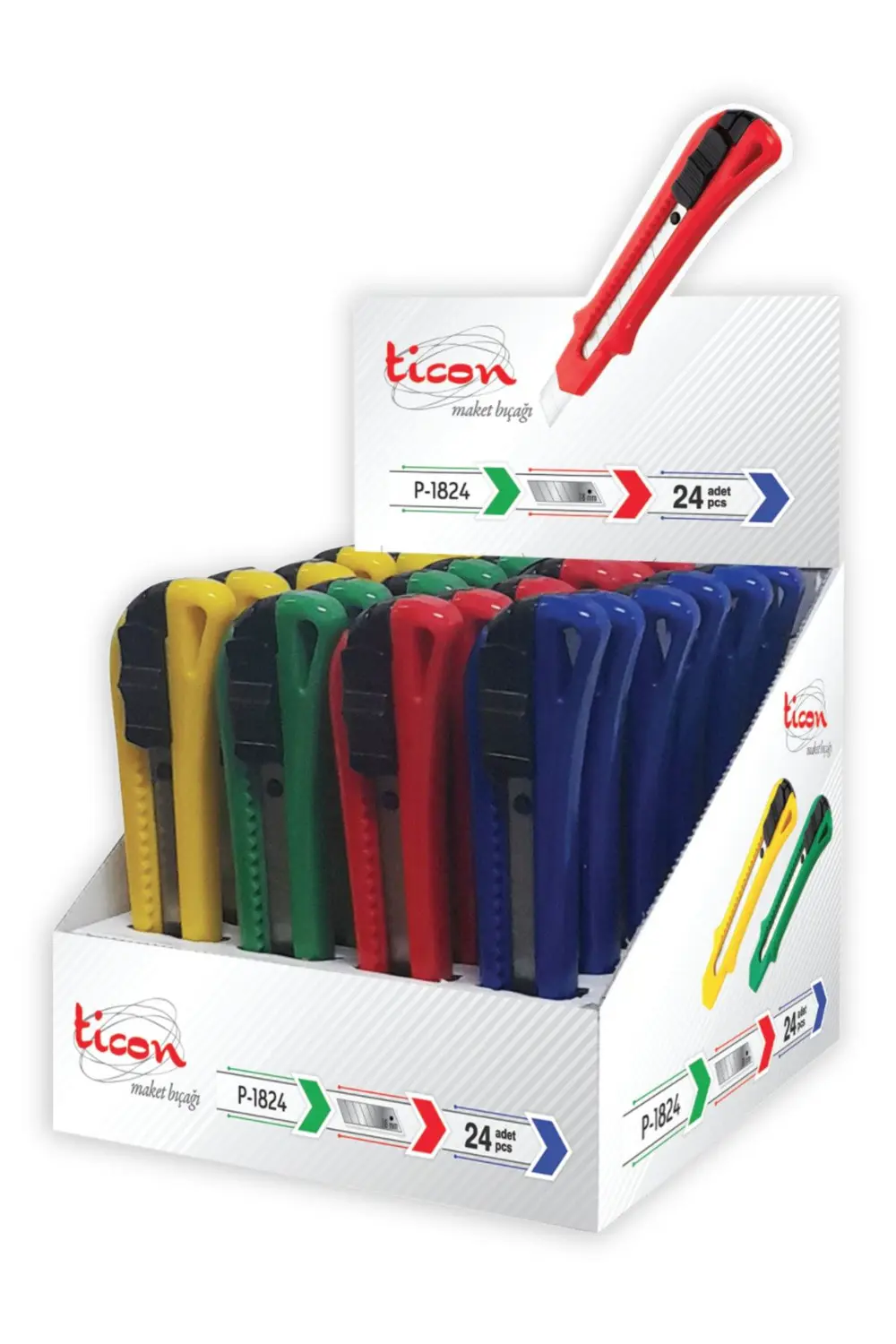 TİCON PREMİUM PLASTİK GENİŞ MAKET BIÇAĞI 376875 KODU