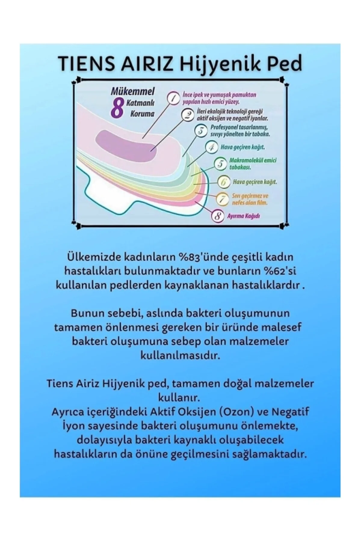 Tıens Aırız Günlük Ped 1 Adet ( 30 Lu )