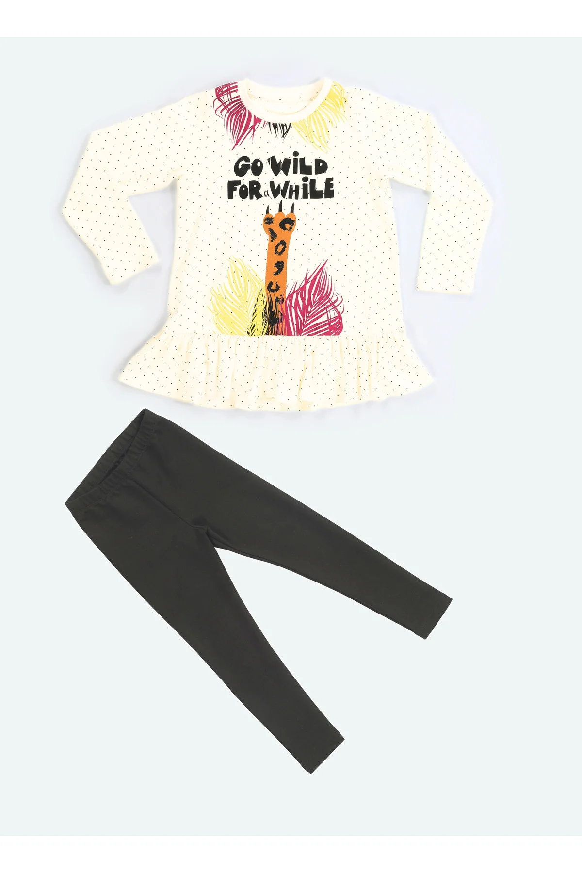 Tier Girl Tunik + Uzun Taytlı Takım - Görsel 4
