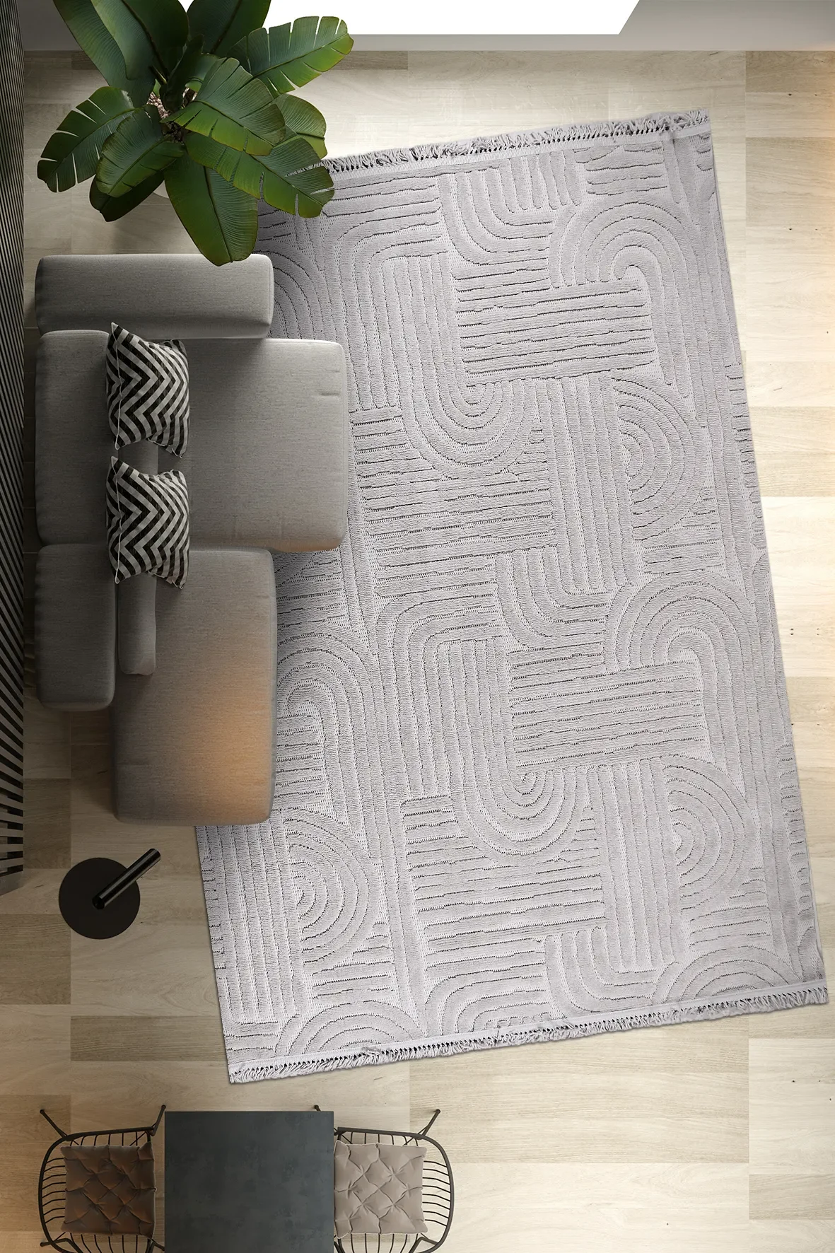 TİGANA Model Oturma Odası Halısı - Doğal Sisal Görünümlü Modern Halı (182.600 İlmek, 9mm Hav) Fiyatı, Yorumları ve Özellikleri