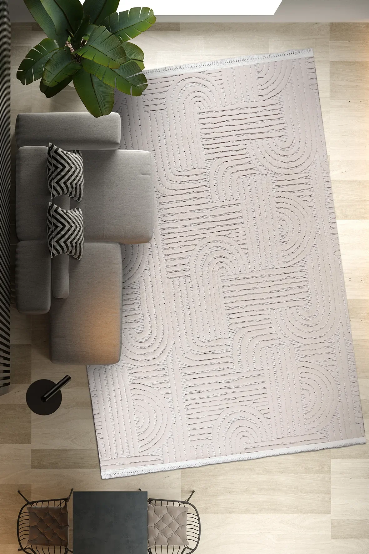 TİGANA Model Oturma Odası Halısı - Doğal Sisal Görünümlü Modern Halı (182.600 İlmek, 9mm Hav) Fiyatı, Yorumları ve Özellikleri