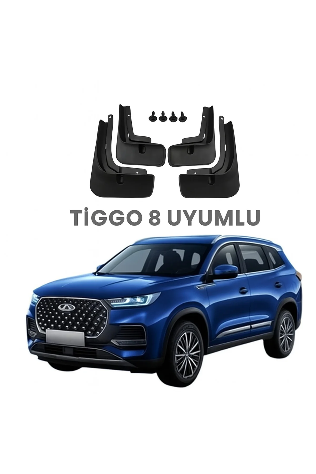 Tiggo 8 Pro Paçalık Tozluk Çamurluk Siyah 4'Lü Tiggo 8 Pro Paçalık Tozluk Çamurluk Siyah 4'Lü