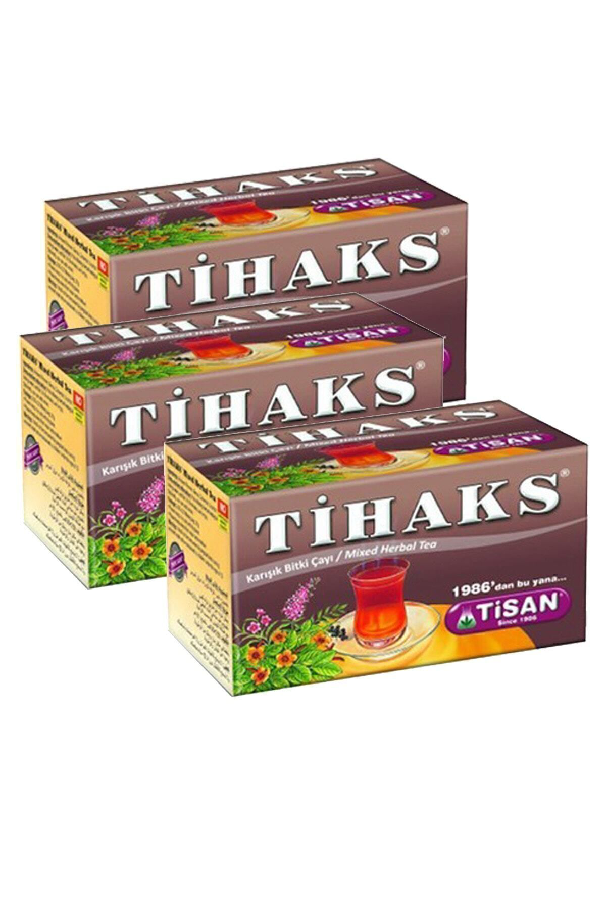 Tihaks Karışık Bitki Çayı 20 Süzen Poşet 3 Adet Tilaks 3 Paket Ti