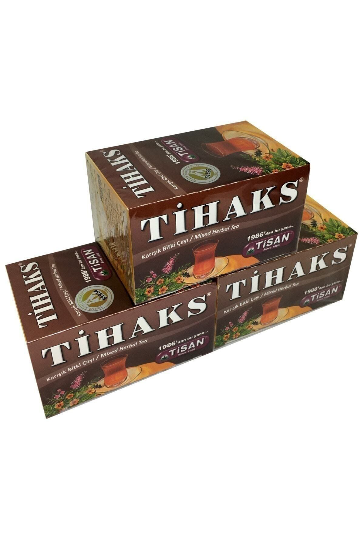 Tihaks Karışık Bitki Çayı 20 Süzen Poşet 3 Adet Tilaks 3 Paket Ti