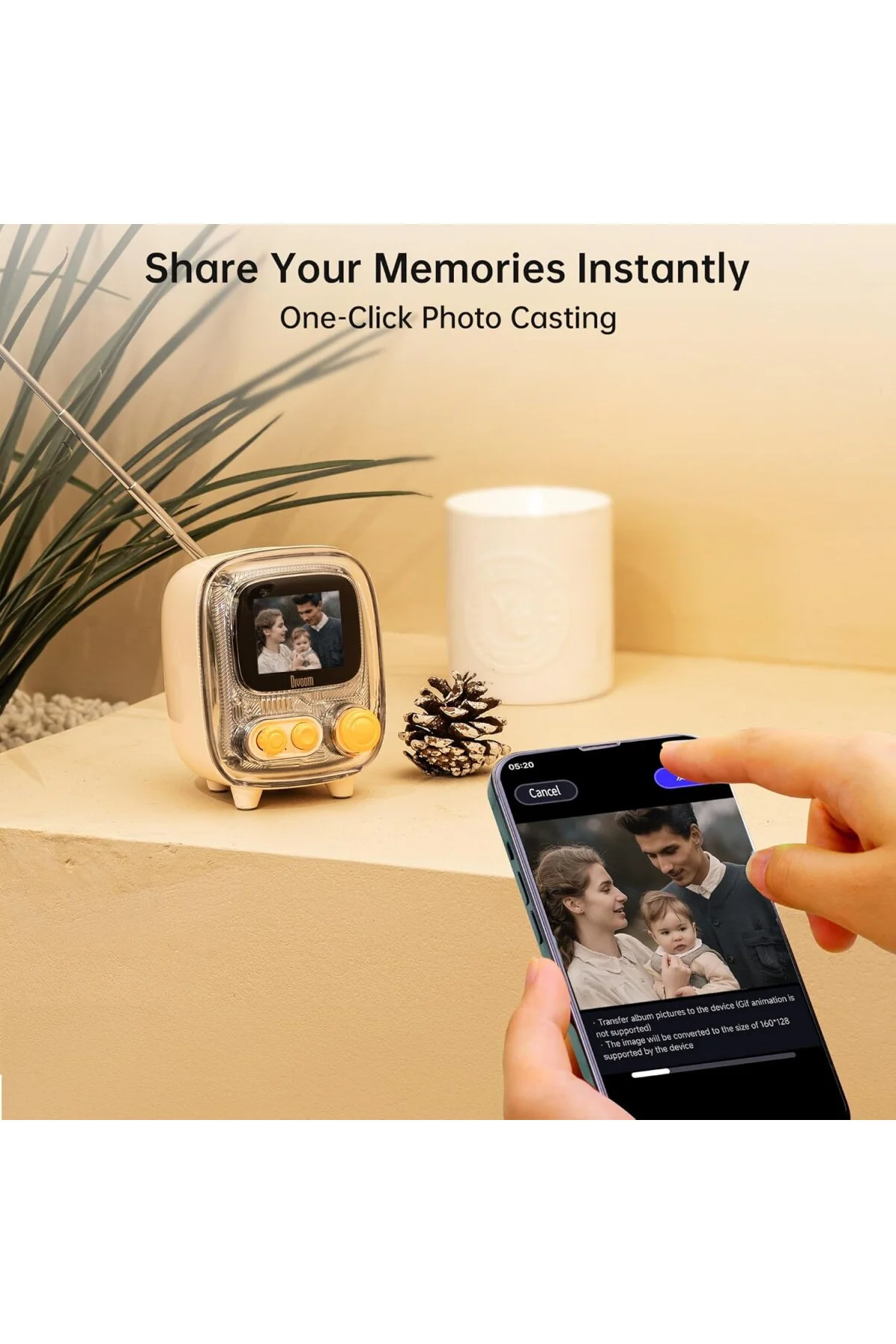Tiivoo-2 FM Radyo Bluetooth Hoparlör Çalar Saatli, Pixel Art Retro Mini Küçük Sevimli Tiivoo-2 FM Radyo Bluetooth Hoparlör Çalar Saatli, Pixel Art Retro Mini Küçük Sevimli