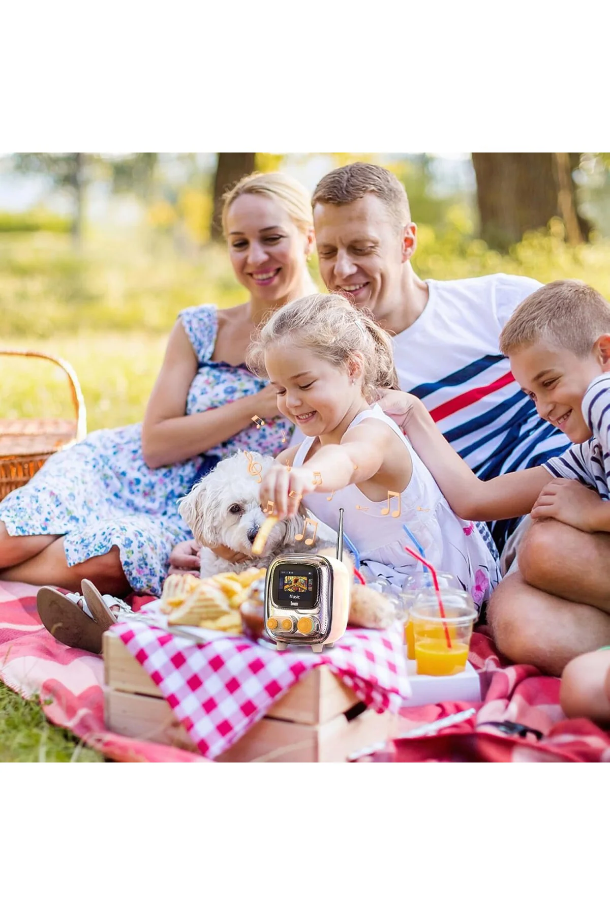 Tiivoo-2 FM Radyo Bluetooth Hoparlör Çalar Saatli, Pixel Art Retro Mini Küçük Sevimli Tiivoo-2 FM Radyo Bluetooth Hoparlör Çalar Saatli, Pixel Art Retro Mini Küçük Sevimli
