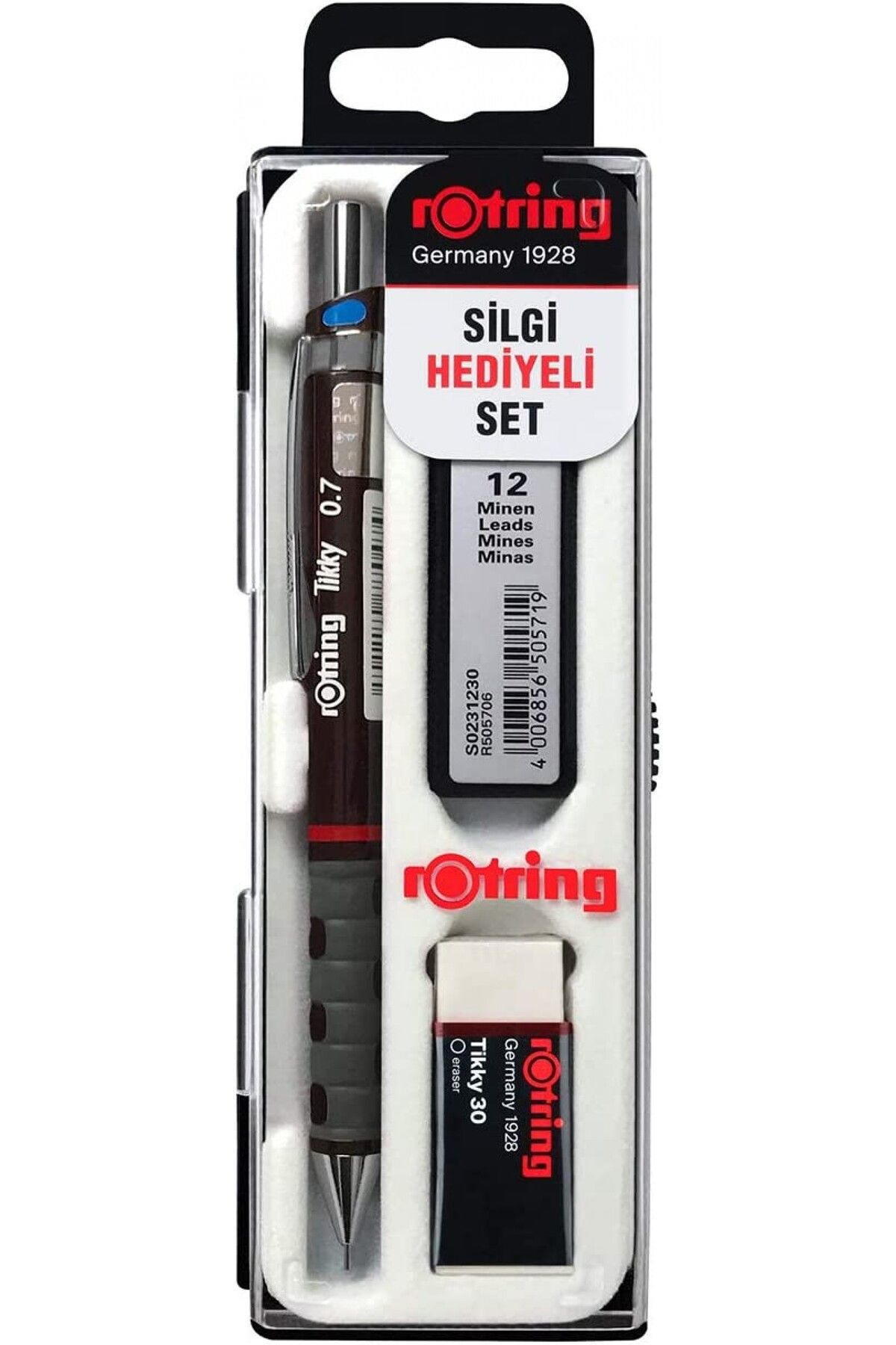 Rotring Okul Seti Tikky Versatil 0,7 Mm Bordo